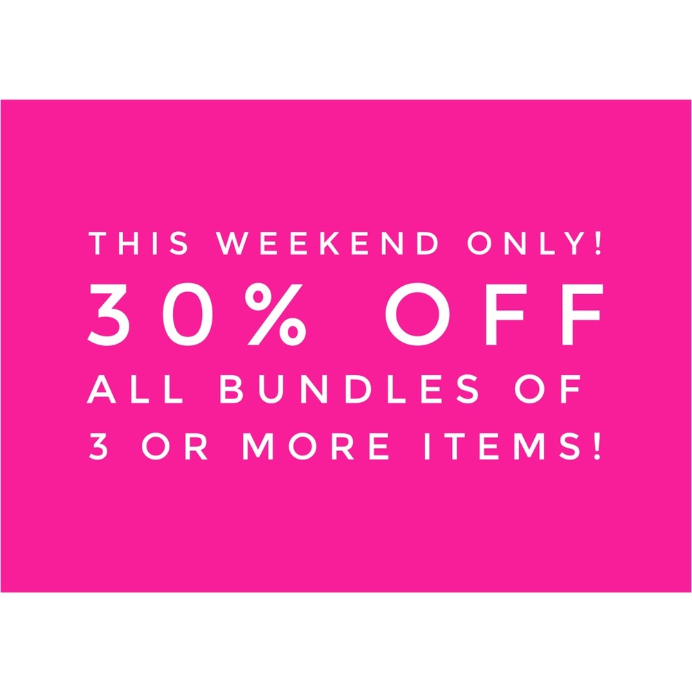 Bundle 3, save 30%!!
